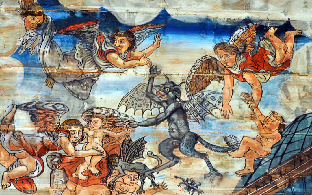 8- Peinture murale – eglise de Jezeau